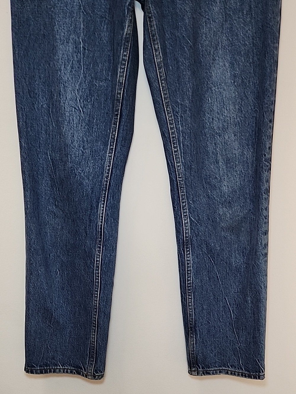 Anine Bing Women's Benson Jeans Marine Blue Straight Leg Size 26 - Picture 8 of 16